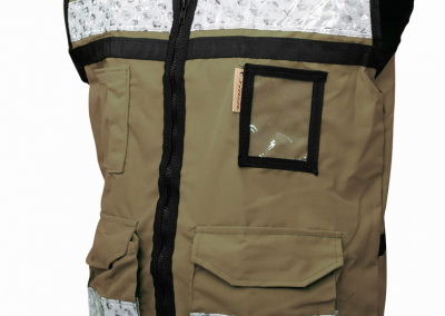 CHALECO RESCATISTA BEIGE LIGERO CERRADO