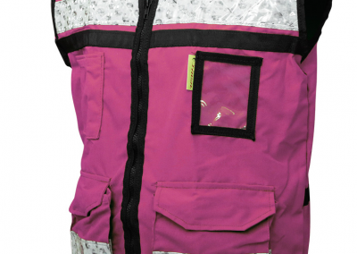 CHALECO RESCATISTA ROSA LIGERO CERRADO